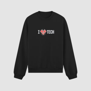 Bluza bez kaptura I Love Tech C00039