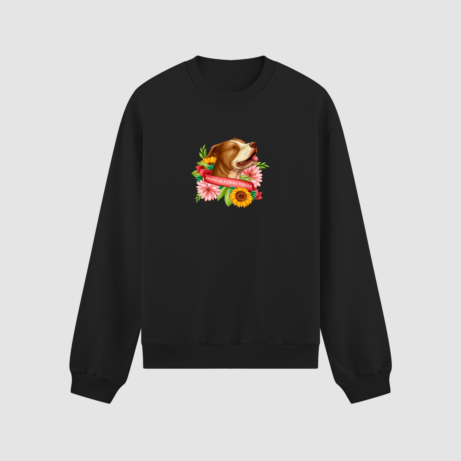 crewneck Bluza bez kaptura Pies Kwiat C00004 - obrazek 1