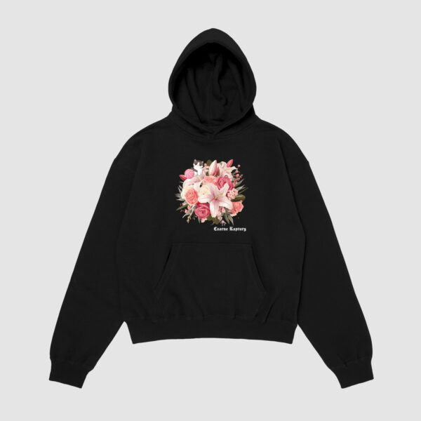 Bluza z kapturem Kwiat Kot Koszykówka C00001
