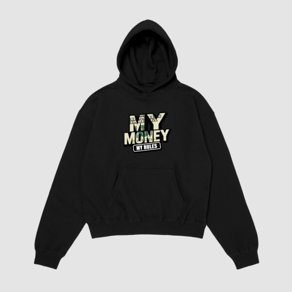 Bluza z kapturem My Money My Rules C00075