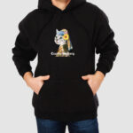 Bluza z kapturem Kot Art C00027 - obrazek 2