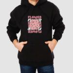Bluza z kapturem Kwiaty Flower C00034 - obrazek 2