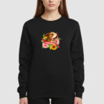 Bluza bez kaptura Pies Kwiat C00004 - obrazek 3