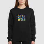 Bluza bez kaptura Stay Wild C00055 - obrazek 3