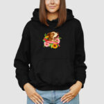Bluza z kapturem Pies Kwiat C00004 - obrazek 3