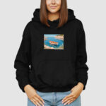 Bluza z kapturem Jezioro Łódka C00088 - obrazek 3