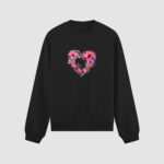 Bluza bez kaptura Serce Kwiaty C00106