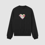 Bluza bez kaptura Serce Kwiaty C00134