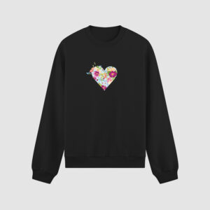 Bluza bez kaptura Serce Kwiaty C00134