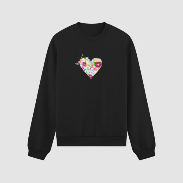 Bluza bez kaptura Serce Kwiaty C00134