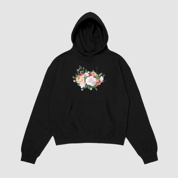 Bluza z kapturem Kwiaty C00133