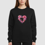 Bluza bez kaptura Serce Kwiaty C00106 - obrazek 3