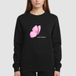 Bluza bez kaptura Różowy Motyl C00097 - obrazek 3