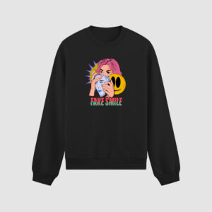 Bluza bez kaptura Fake Smile C00257