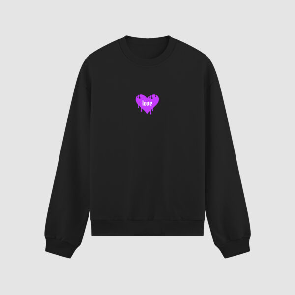 Bluza bez kaptura Serce Love C00260