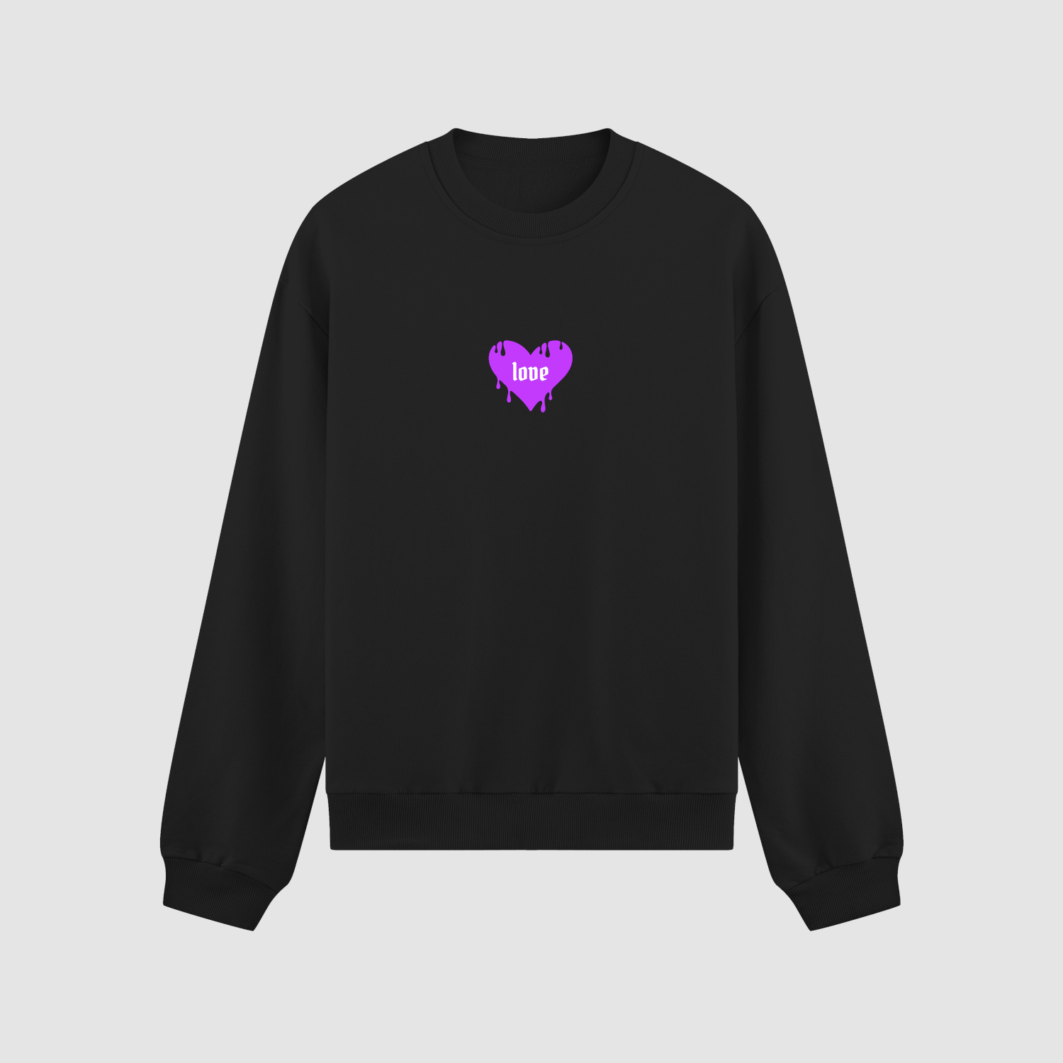 crewneck Bluza bez kaptura Serce Love C00260 - obrazek 1