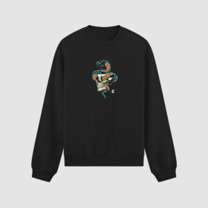 Bluza bez kaptura Wąż Czaszka C00237