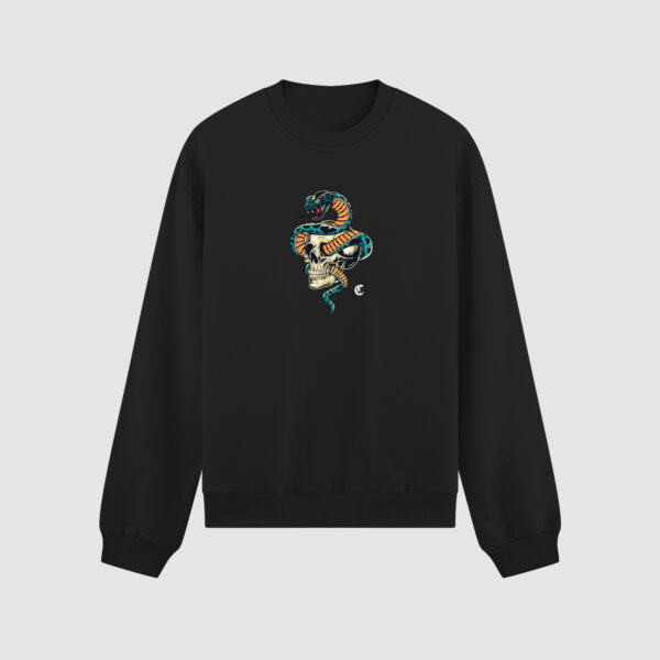 Bluza bez kaptura Wąż Czaszka C00237