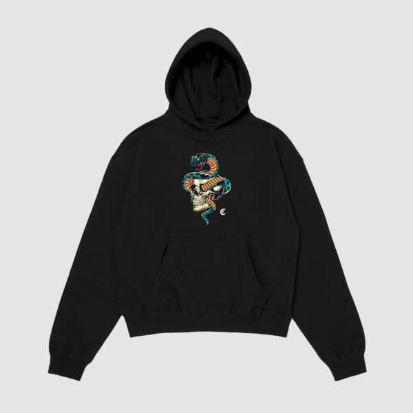 Bluza z kapturem Wąż Czaszka C00237