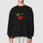 Bluza bez kaptura Wiśnie C00225 - obrazek 2