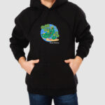 Bluza z kapturem Groszek C00152 - obrazek 2