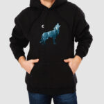 Bluza z kapturem Wilk C00235 - obrazek 2