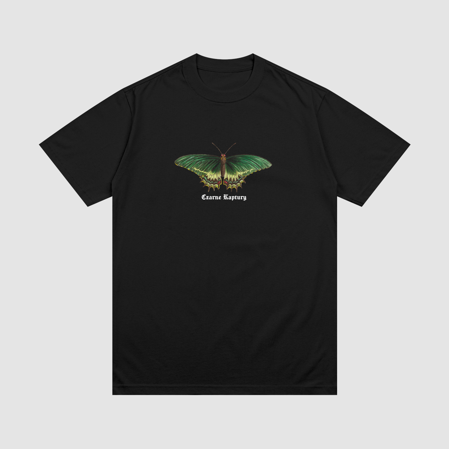 t-shirt Koszulka Zielony Motyl C00169 - obrazek 1