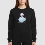 Bluza bez kaptura Sztuka Kobieta Marmur C00164 - obrazek 3