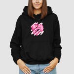 Bluza z kapturem Różowy Ptak C00153 - obrazek 3