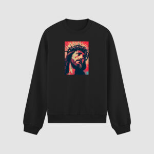 Bluza bez kaptura Jezus Bóg Wiara C00264