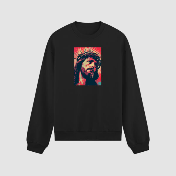 Bluza bez kaptura Jezus Bóg Wiara C00264