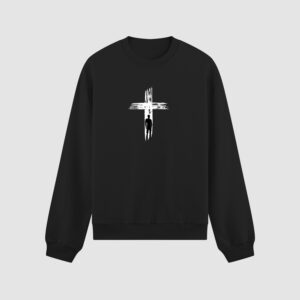 Bluza bez kaptura Jezus Bóg Wiara C00290