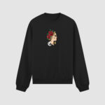 Bluza bez kaptura Kobieta Tatuaż Róże C00440
