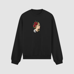 Bluza bez kaptura Kobieta Tatuaż Róże C00440