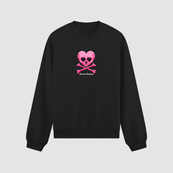 Bluza bez kaptura Czaszka Serce C00446
