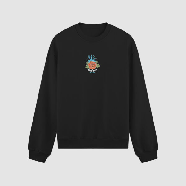 Bluza bez kaptura Płonąca Róża C00502