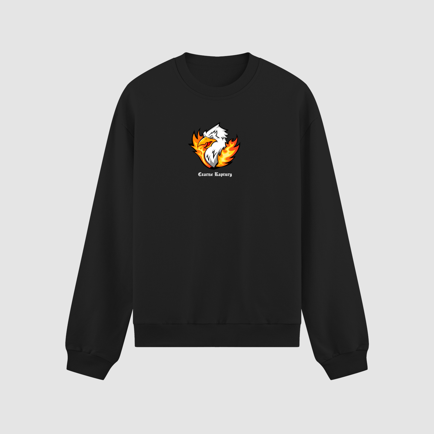 crewneck Bluza bez kaptura Ptak Płomień Ogień C00550 - obrazek 1