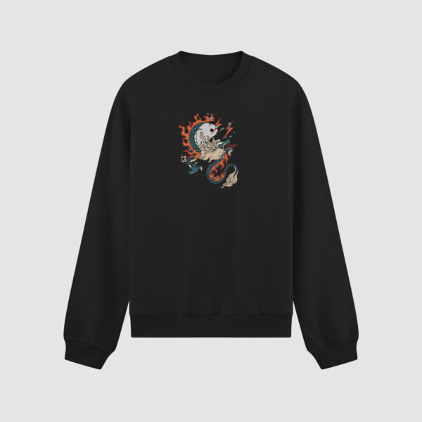 Bluza bez kaptura Smok Yin Yang C00558