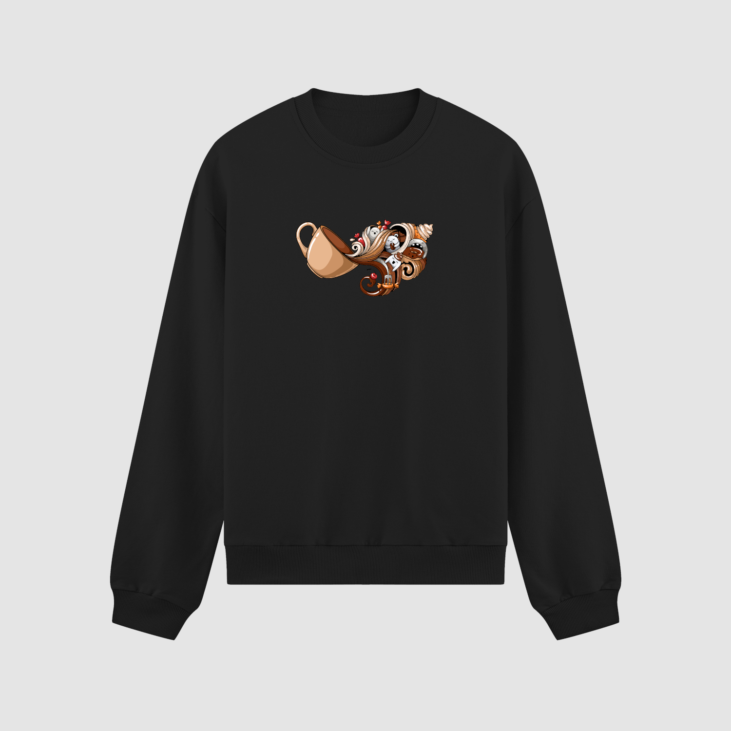 crewneck Bluza bez kaptura Kawa C00570 - obrazek 1