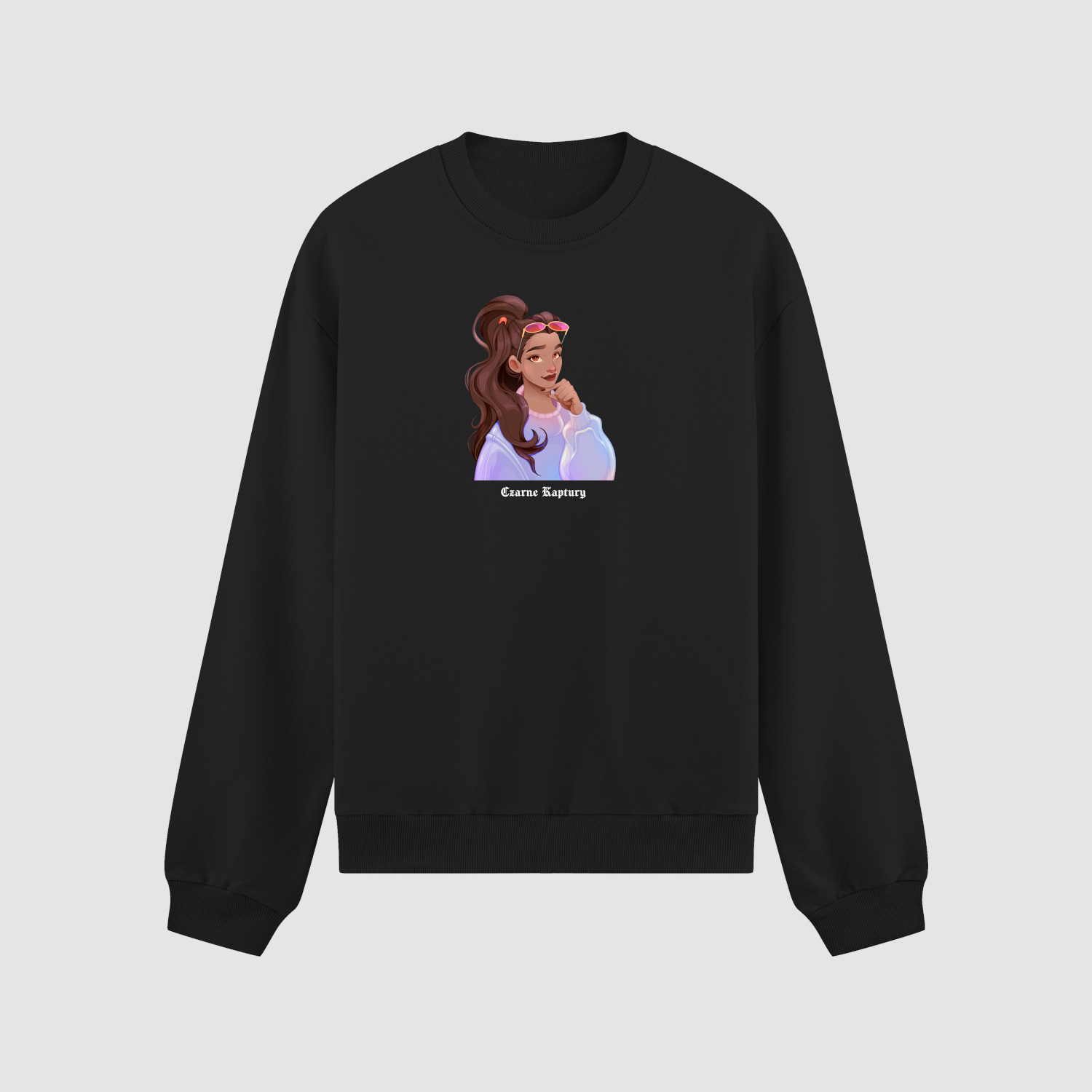 crewneck Bluza bez kaptura Kobieta C00580 - obrazek 1