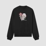 Bluza bez kaptura Czaszka Róża C00627