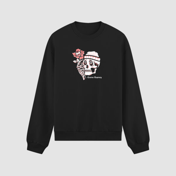 Bluza bez kaptura Czaszka Róża C00627