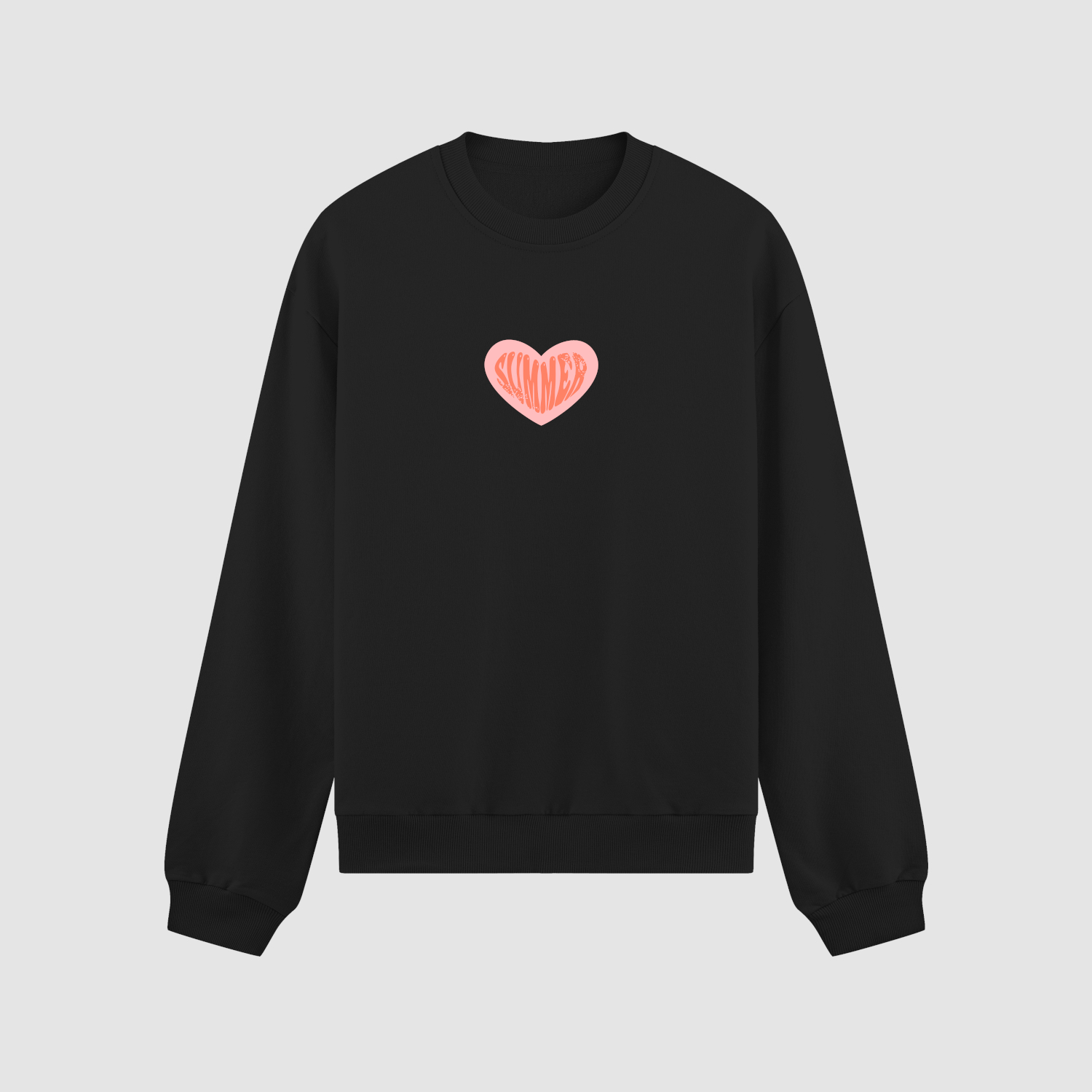 crewneck Bluza bez kaptura Serce Lato C00632 - obrazek 1