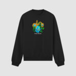 Bluza bez kaptura Czaszka Słoneczniki C00634