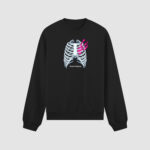 Bluza bez kaptura Kości Serce C00636