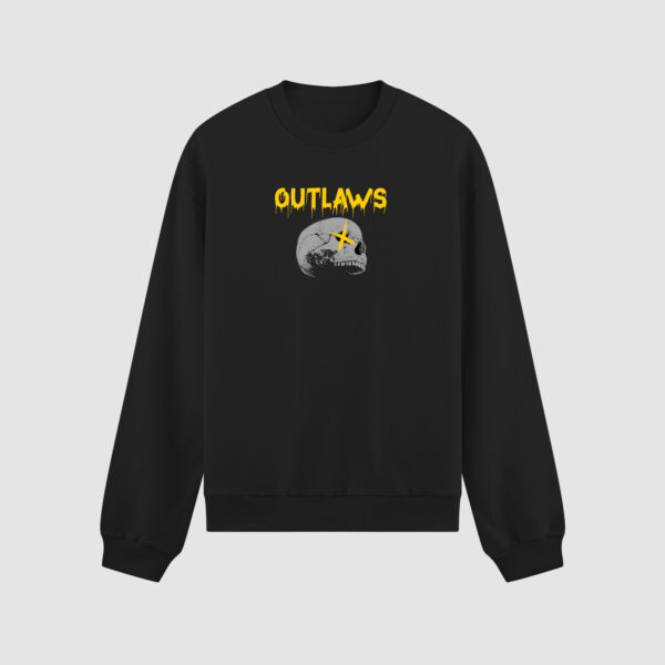 Bluza bez kaptura Outlaws Czaszka C00651