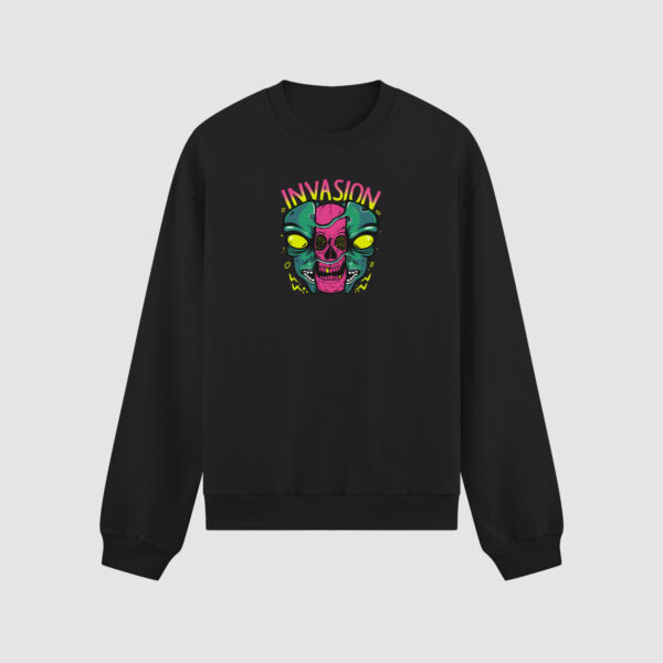 Bluza bez kaptura Inwazja Czaszka Obcy C00653