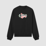 Bluza bez kaptura Love Kwiaty C00692