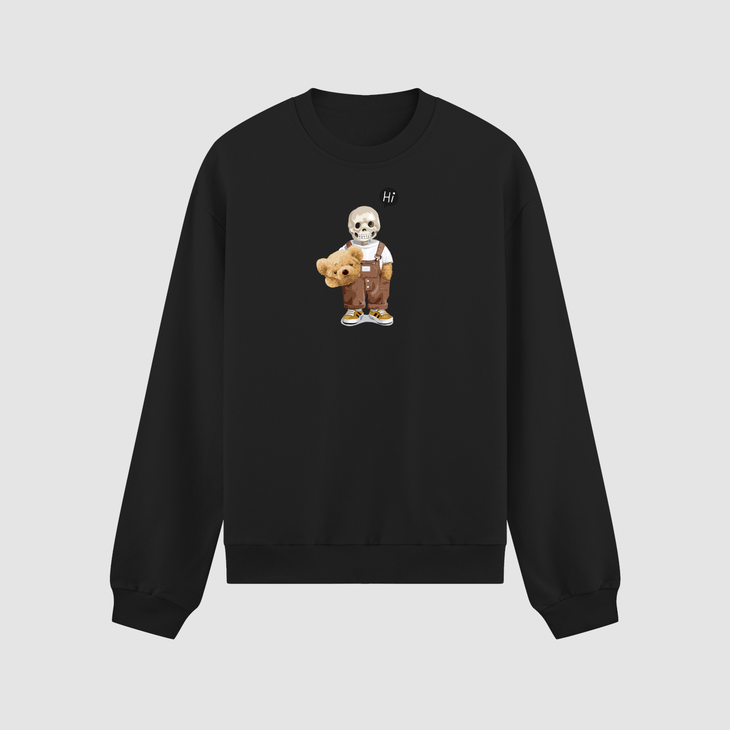 crewneck Bluza bez kaptura Miś C00693 - obrazek 1