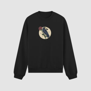 Bluza bez kaptura Kwiat Kruk C00712